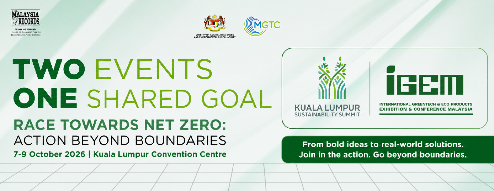 Promosi  Kuala Lumpur Sustainability Summit (KLSS) dan IGEM 2026