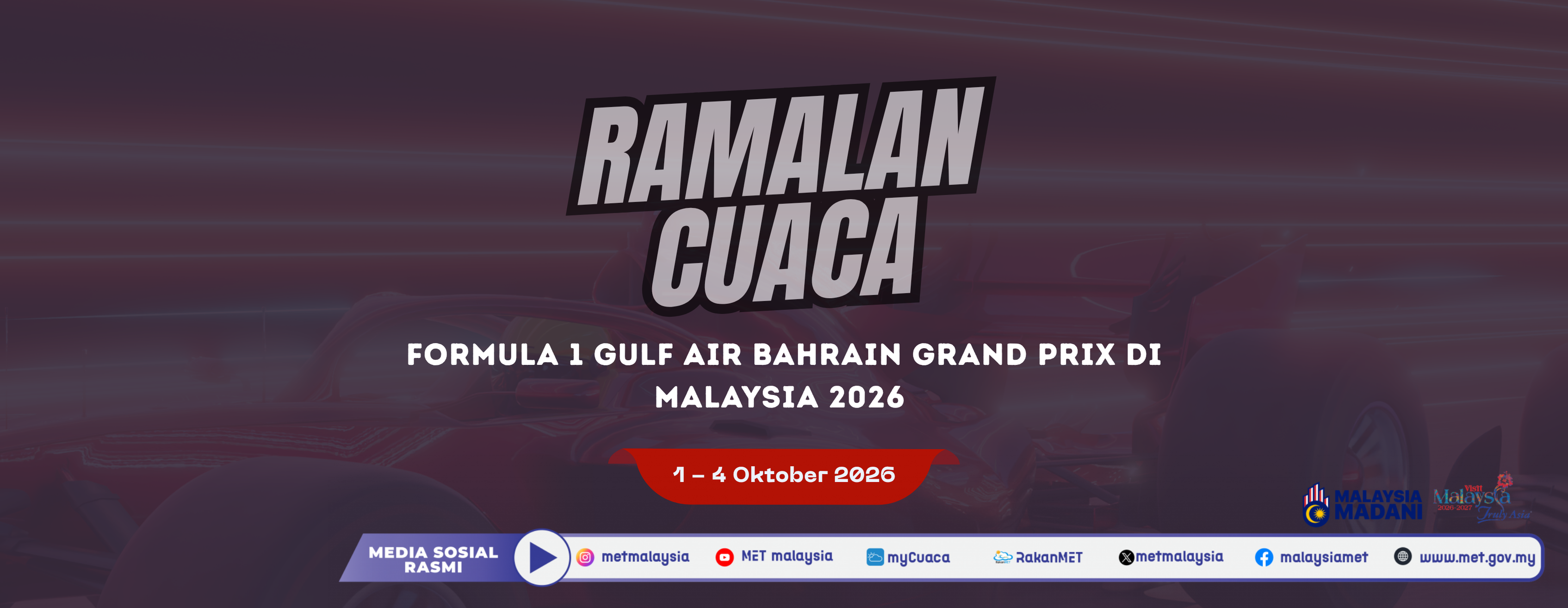 Ramalan Cuaca Formula 1 Gulf Air Bahrain Grand Prix Di Malaysia 2026