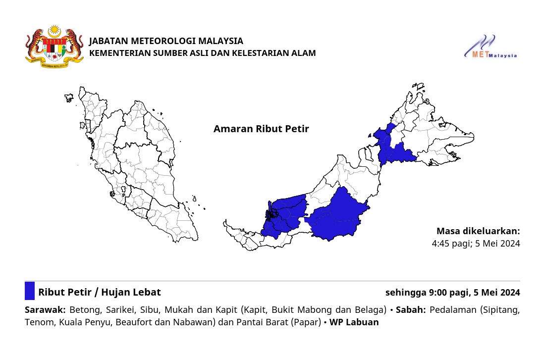 Malaysia met MetMalaysia: Storms,
